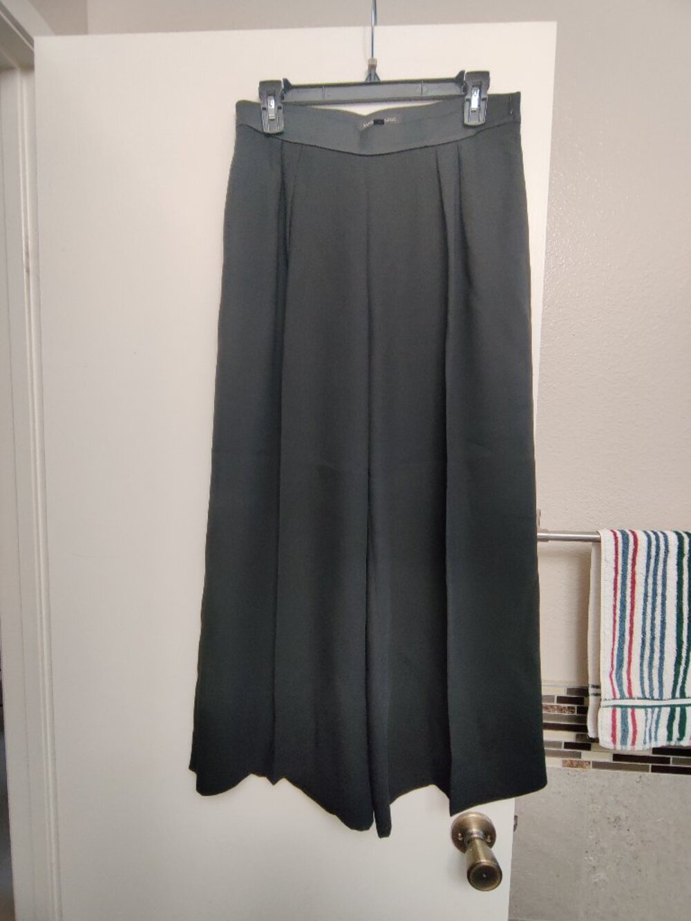 Banana Republic SZ-2 Black Wide Leg Dress Trousers Pants